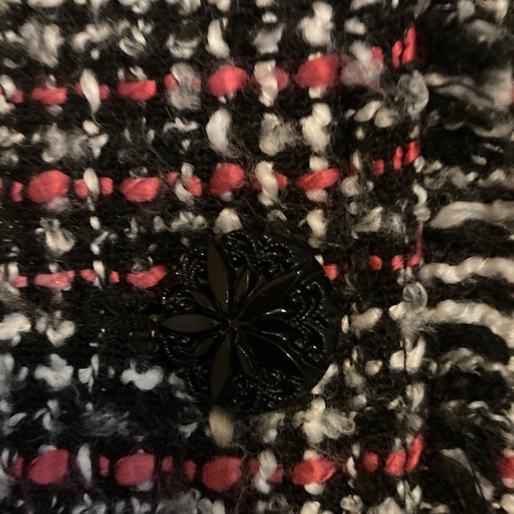 Chico's Black and White Plaid Blazer-SIZE 2 - Picture 3 of 3